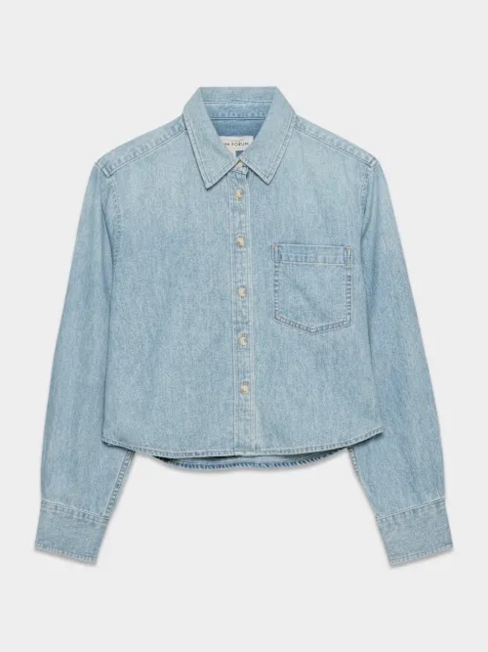 Aritzia Denim Forum ’80s Comfy Waist Denim Shirt in 7 Years Bleu Taboo - Picture 2 of 9
